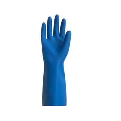 Blaue Nitrilhandschuhe